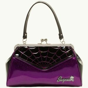 Sourpuss Spiderweb Backseat Baby Purse